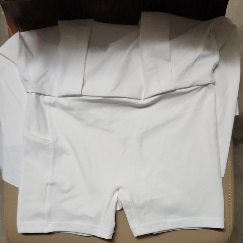 NWT Nike Womens Dri-FIT 17" Long Flowy Golf Skirt Skort | White | XS | MSRP $75 - Picture 7 of 15